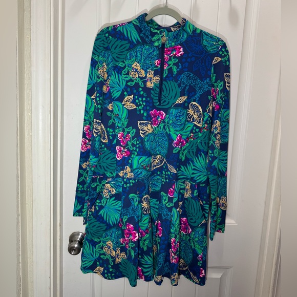 NWOT Lilly Pulitzer Floral Long Sleeve Dress - Picture 7 of 7